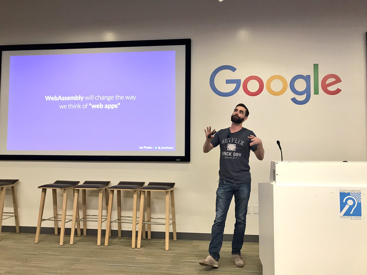 ladyleet's tweet image. Great talk by @_jayphelps about #webassemby at @gdgsv @moderndotweb #gdgsv #modernweb #wasm