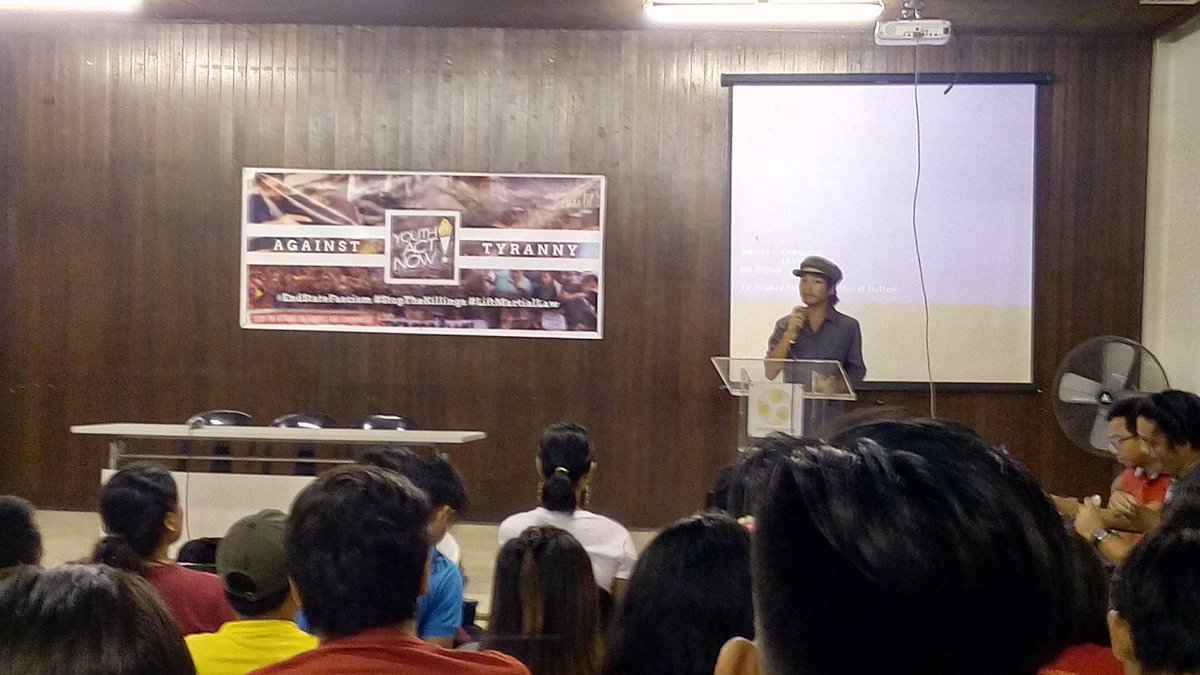 NOW: youth and students from different schools and organizations gather for the launching of Youth Act Now against Tyranny. #StopTheKillings