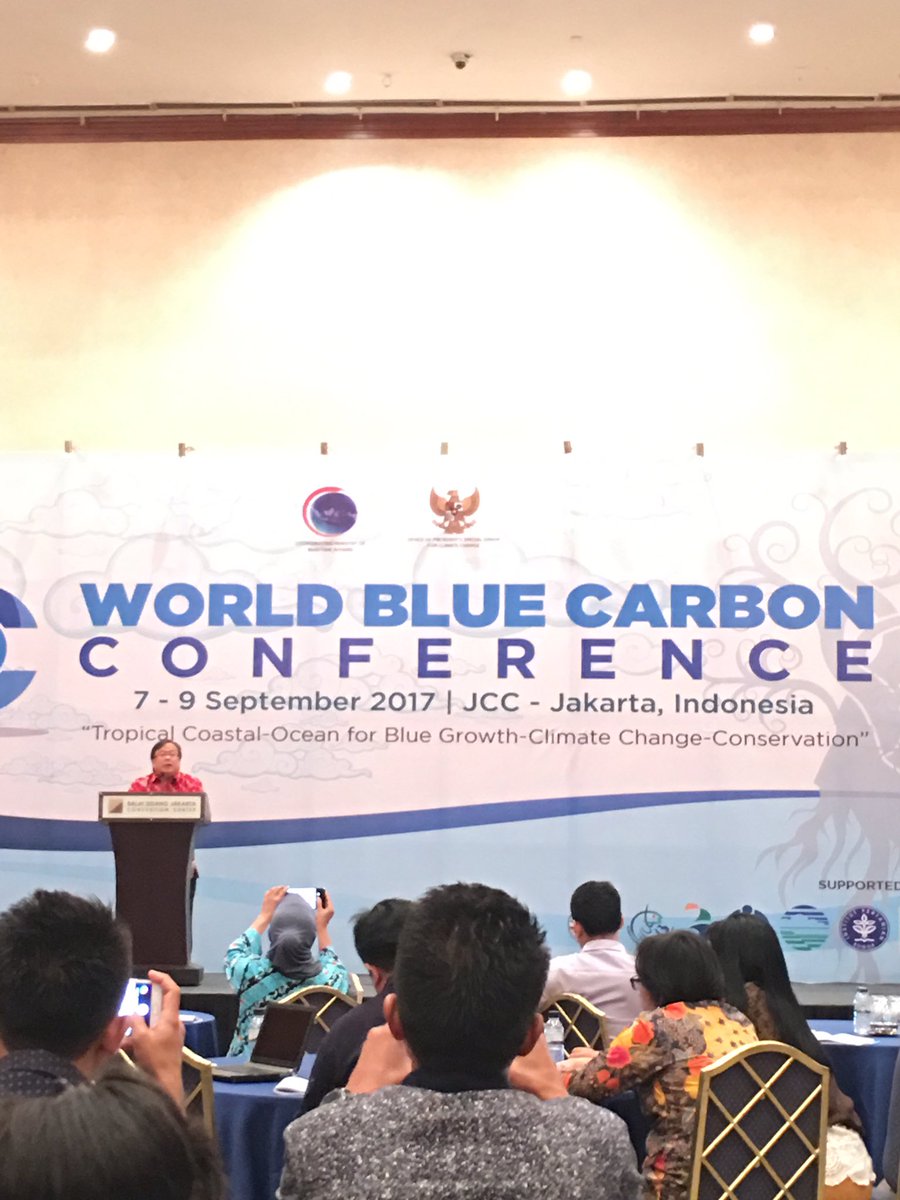 greaction_id's tweet photo. Day 2- #ICCFE2017 #BlueCarbonIndonesia Pak Bambang (the minister of bapenas) says blue carbon is very essential to mitigate climate change https://t.co/5mMAIhuZaz