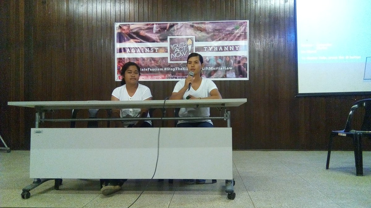 Kasalukuyang nagbabahagi ng kanilang mga karanasan ang mga estudyanteng Lumad mula sa mga alternative schools. #EndStateFascism