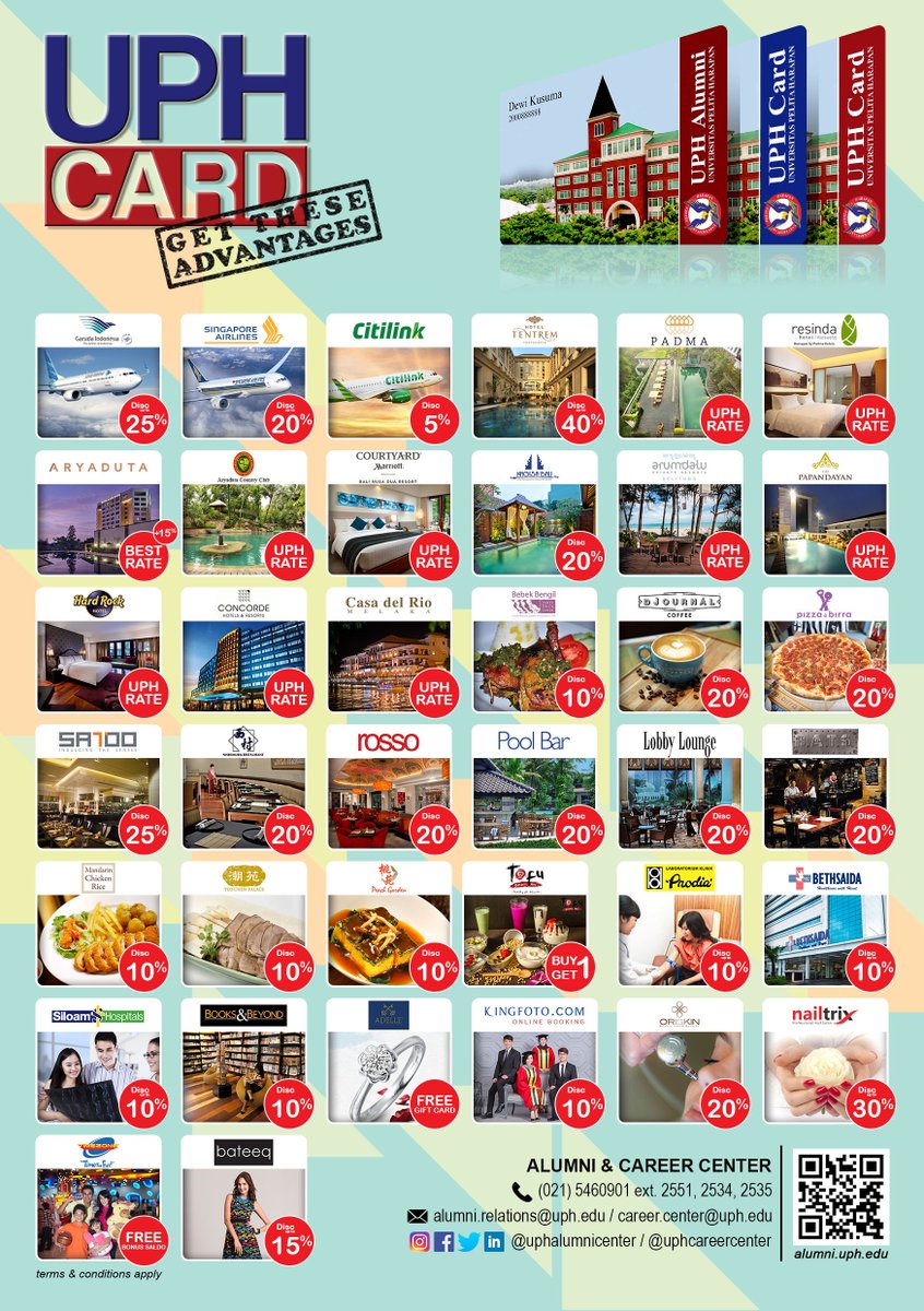 Hi UPH Family! Have you used your UPH Card benefits? 
Check this out and enjoy your privileges! Info : goo.gl/3kXZjW