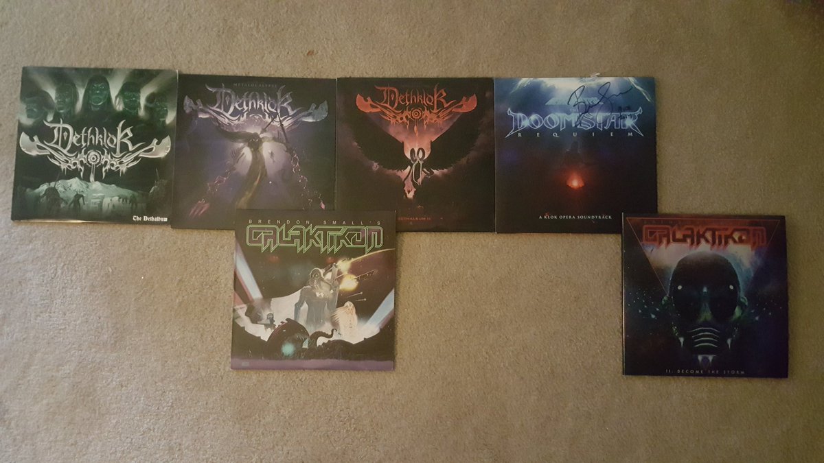 Buzzinfront's tweet photo. @bsGALAKTIKON everything @_Brendonsmall gets purchased via @amazon (and his site), celebrating #galaktikonII and #lifeafterdeth. #rebuildingavinylplanet. https://t.co/dwelTqGCjJ