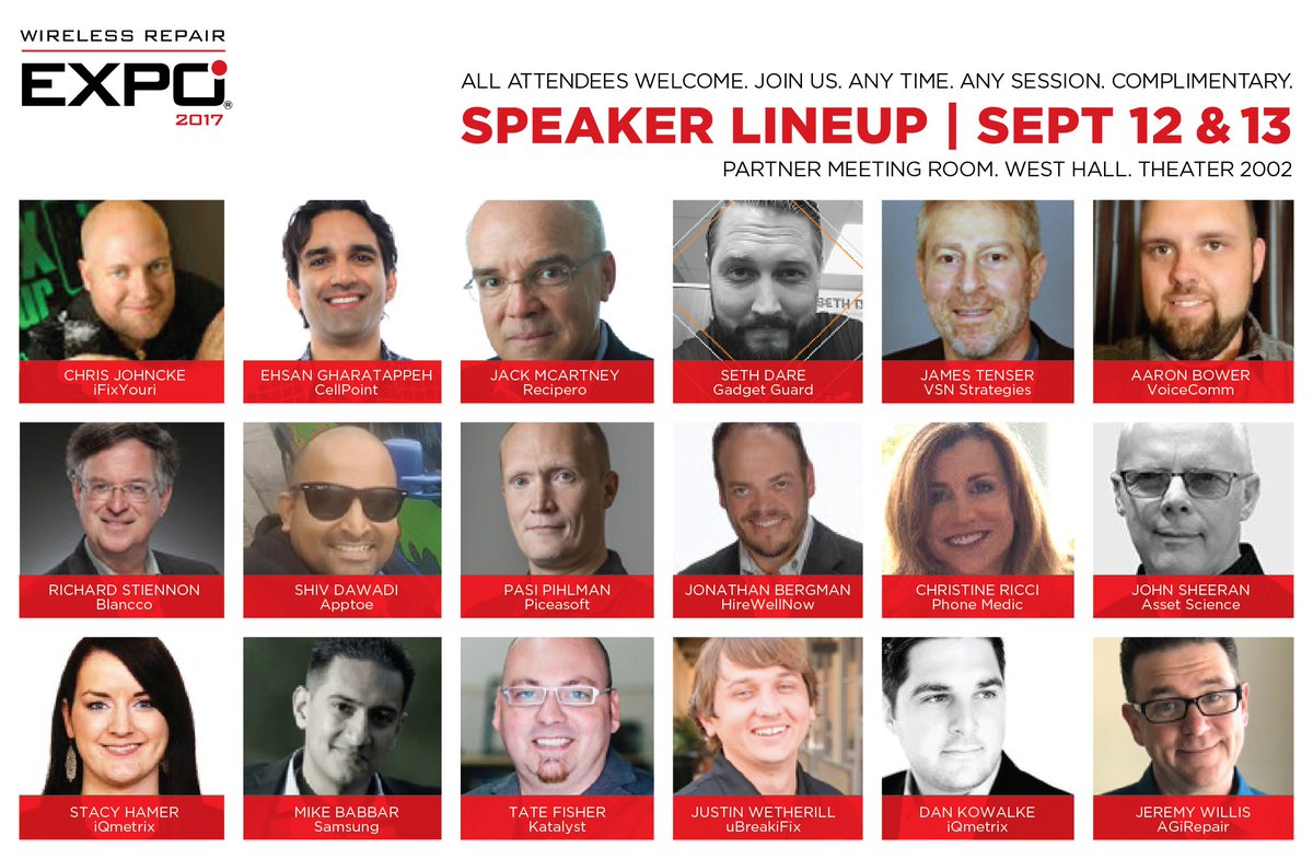 RepairRoundup's tweet photo. Join #RepairEXPO &amp; our speakers Sept 12 &amp; 13: @BlanccoTech @Piceasoft @Hirewellnow @phonemedicusa @assetscience  https://t.co/kKlSceqKTz https://t.co/Un7GWy2Hwt