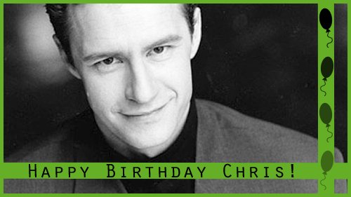 You know him as Agent Spender and also the Great Mutato...join us in wishing Chris Owens a very happy birthday! 