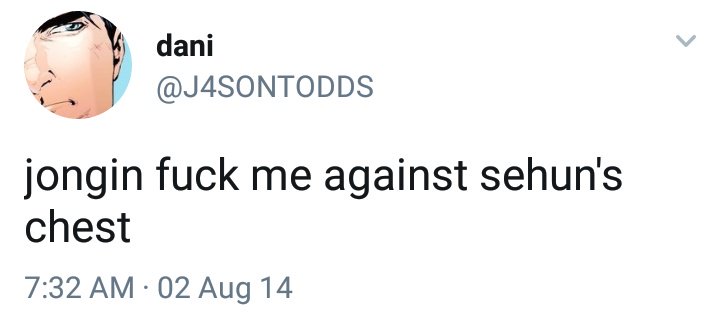 J4SONTODDS's tweet photo. feat. me and all my sins back in 2014 (sehun, jongin, jongdae) #EXOLSelcaDay https://t.co/m4Aoc2uMUZ