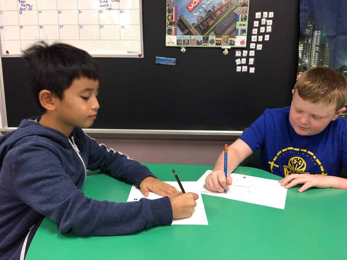 These two students modeled best collaborative practices today!