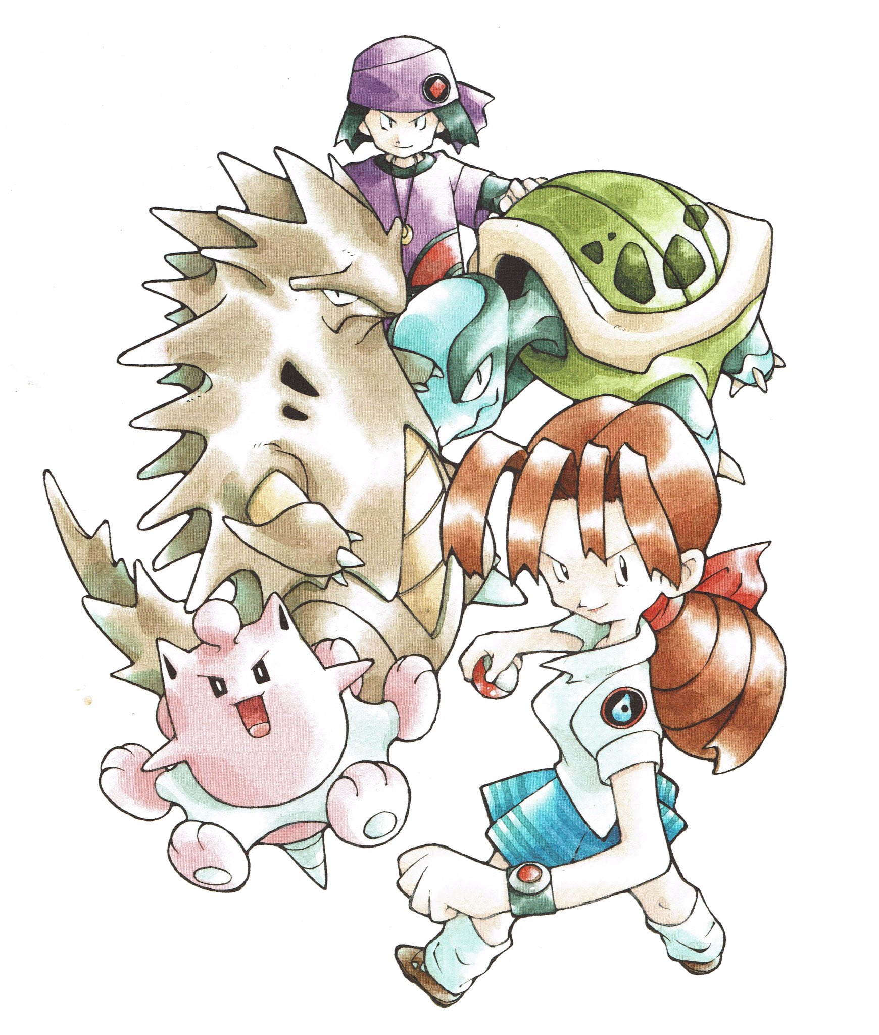 “Early Pokémon artwork from Ken Sugimori.” 