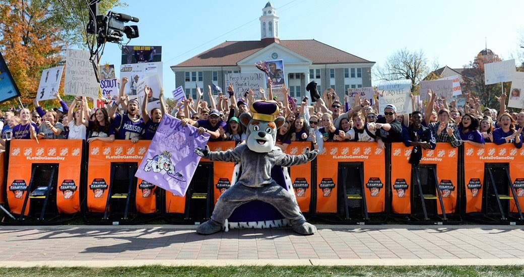 Let's get #JMUGameday PART 2! WE ARE ON THE SHORT LIST FOR 10/14 Blast .<a href="/CollegeGameDay/">College GameDay</a> <a href="/ESPNCFB/">ESPN College Football</a> <a href="/espn/">ESPN</a> <a href="/leefitting/">Lee Fitting</a> <a href="/JMUSports/">James Madison Athletics</a> RETWEET!!!!