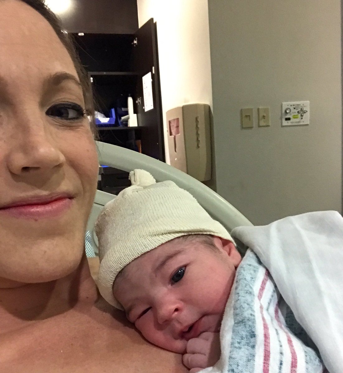 We have a new member to the UCF family! Welcome Heidi Rae Domenig, beautiful daughter of @UCF_KnightMoves coach Brook. #KnightmovesBaby 💛🖤