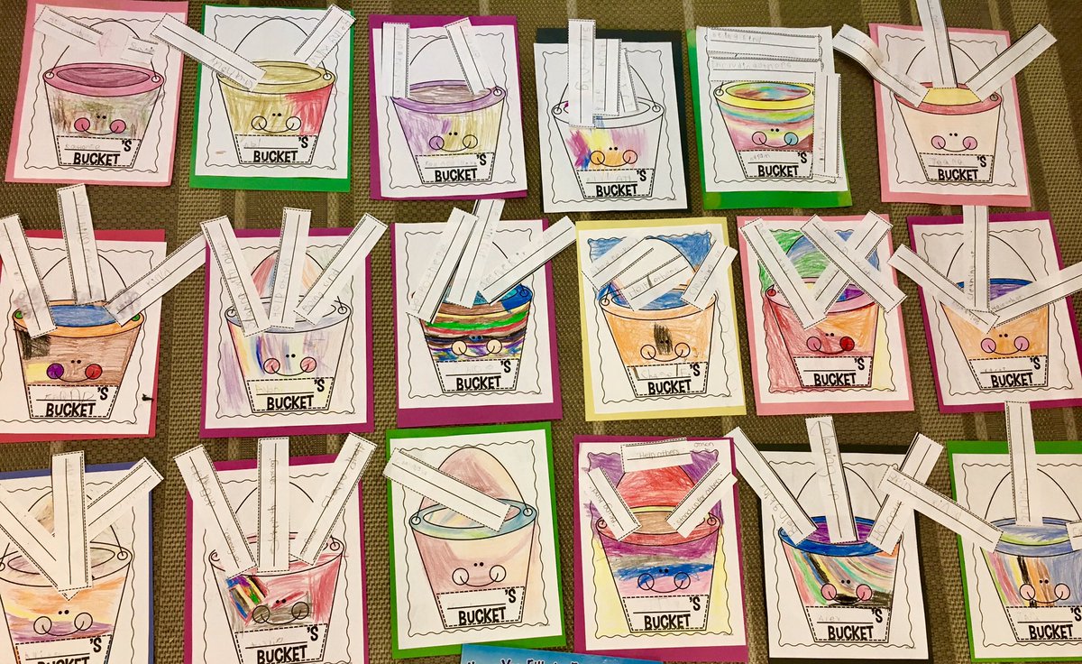 Vanderbrugghen's tweet image. Have you filled a bucket today? Learning how to show empathy and kindness towards others. #workingonwriting #greatlifelesson