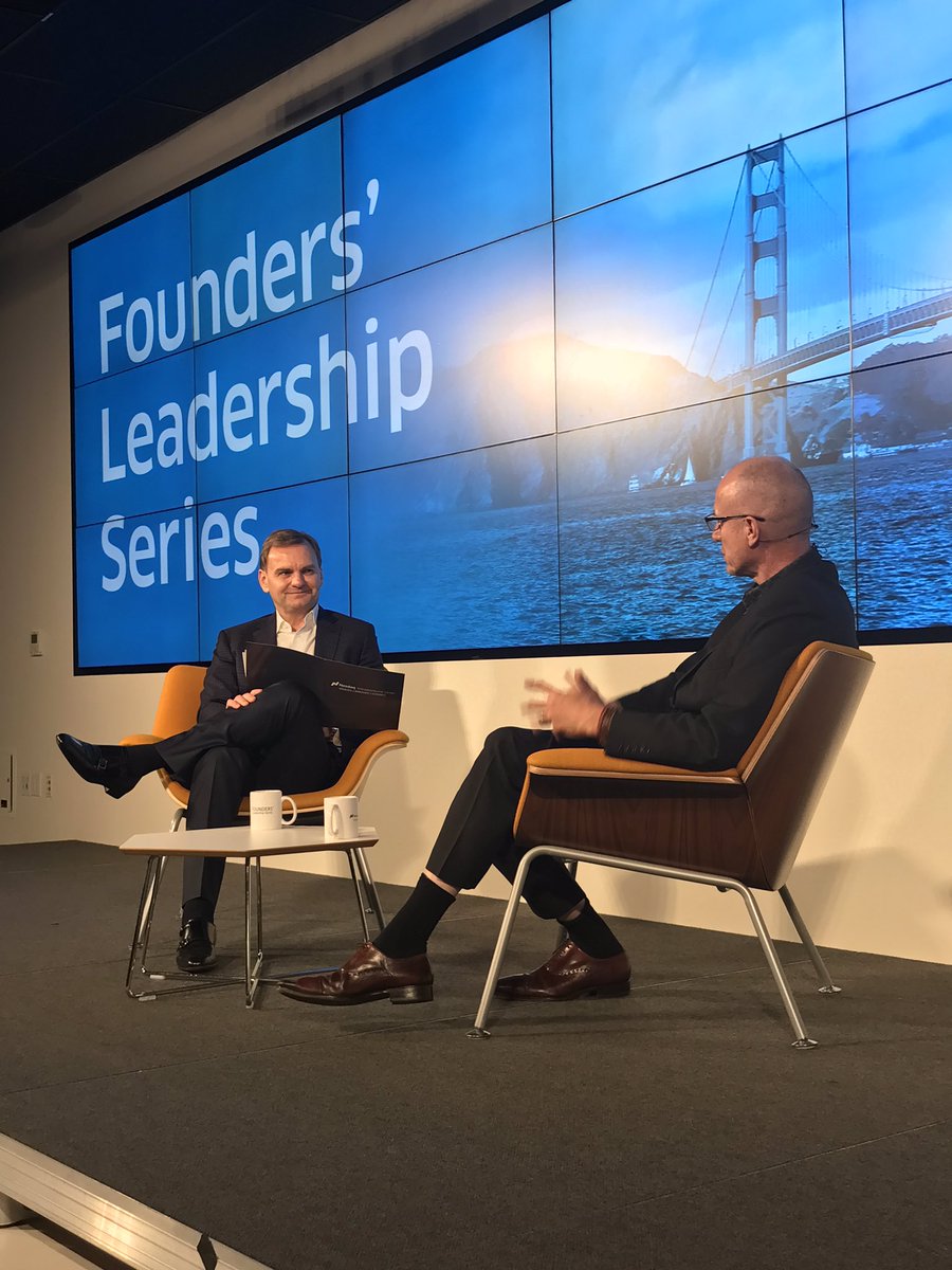 Robert Thomson, CEO of @NewsCorp with <a href="/Bruce_Aust/">Bruce Aust</a> at @theCenter #FoundersSeries