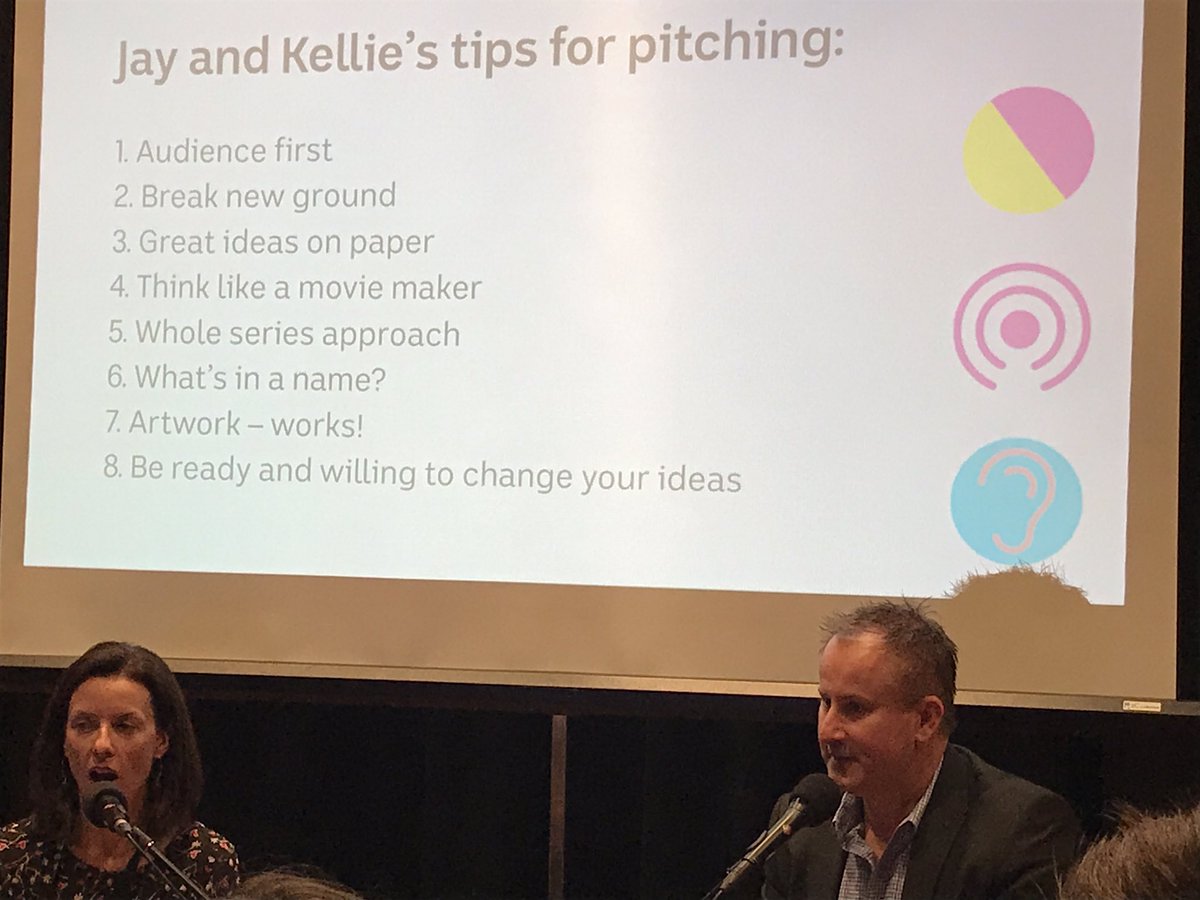 PodcastsAU's tweet photo. Tips shared at #ozpod2017 from @jaywalkerden and @KellieRiordan - #OzPod17 https://t.co/Wm8jdw6Fbx