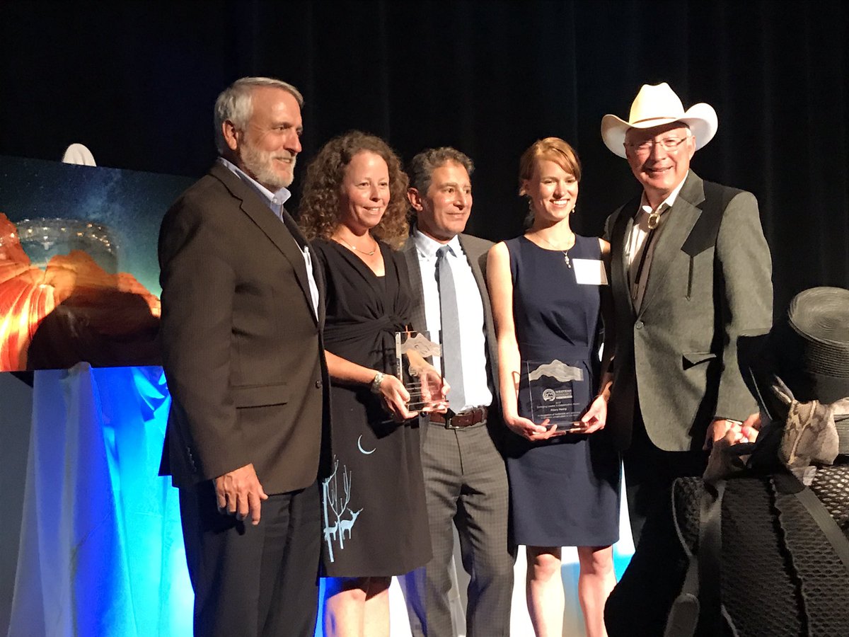 Proud to present @OIA w/ @wradv Leadership in Conservation Award-thx for your #courage