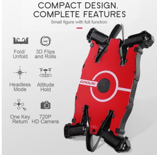 SmallDrones's tweet image. GoolRC T49 WIFI FPV Drone – All New Foldable Selfie Drone smalldronesreview.com/2017/09/08/goo…