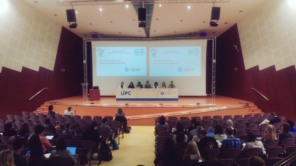 SheSharpGr's tweet image. Welcoming ceremony at @ACMwomENcourage and the amount of awesome ladies is #toodamnhigh! Come by poster 58 later, there will be stickers 🙃