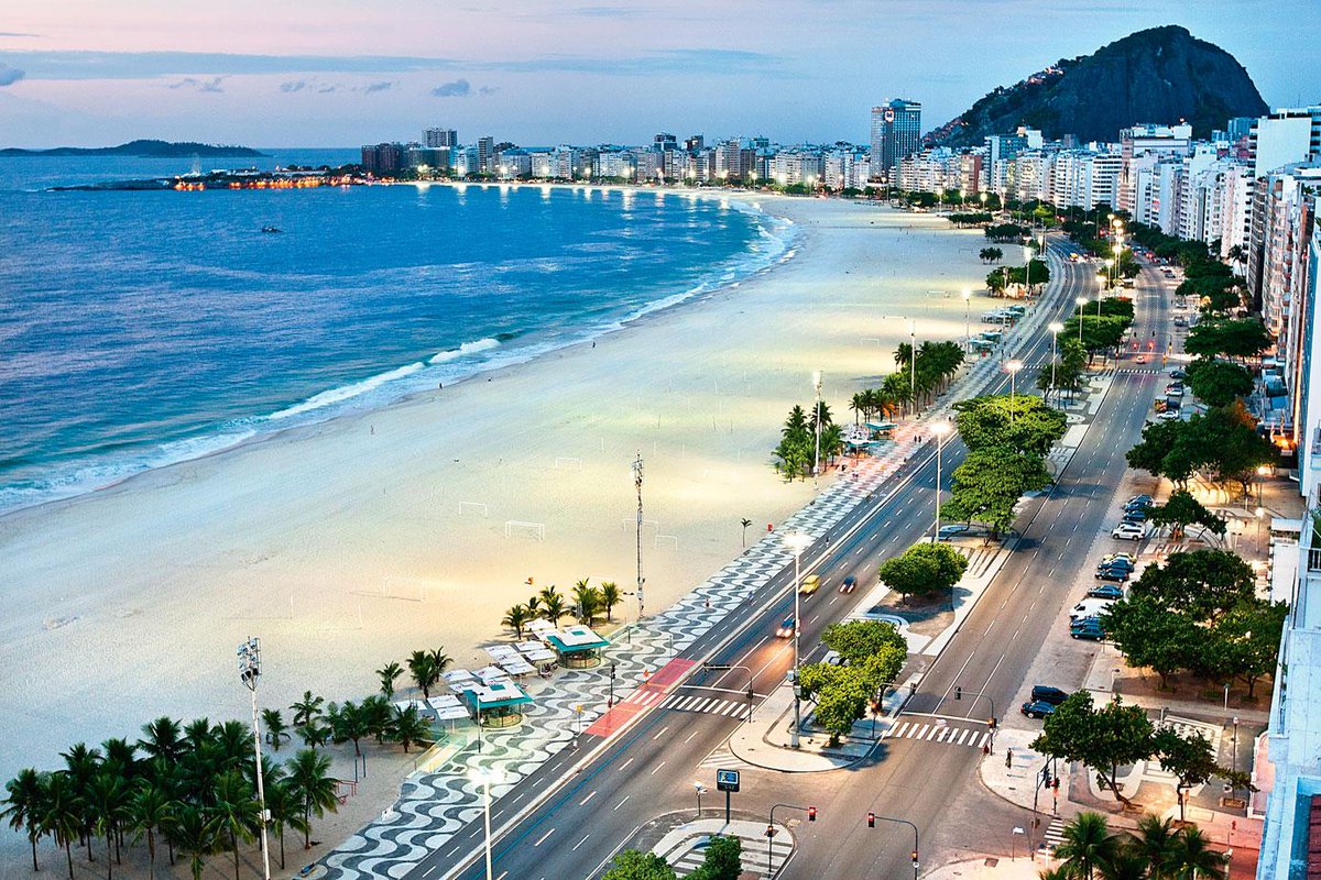 #Пляж #Копакабана (#Copacabana_beach) #Рио_де_Жанейро, #Бразилия.