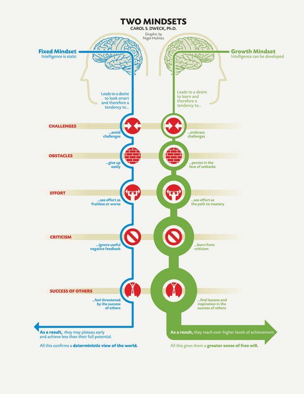 Go for growth! Attitude more important than intelligence!