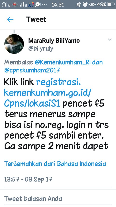 bqafiqa's tweet photo. @Donz_Qa @meilin_tina @Denyafta @anisaeka09 @cpnskumham2017 @BKNgoid Dicoba trs sampe bisa, lumayan uda ada yg brhasil dngn cara ini https://t.co/VoMHj5qGle