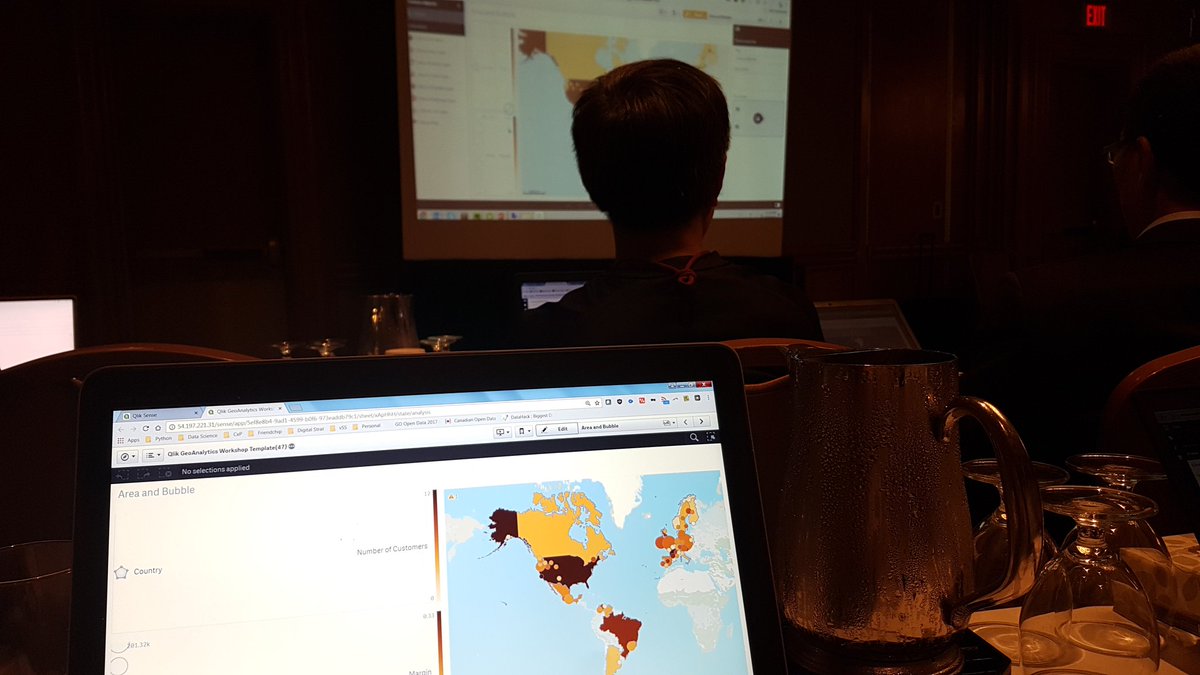 AnneNasato's tweet photo. @qlik geoanalytics in #Toronto a lil while ago was awesome. Looking forward to more events (hopefully)! #DataScience #BigData #FeedMeData https://t.co/wNa2Vixpae