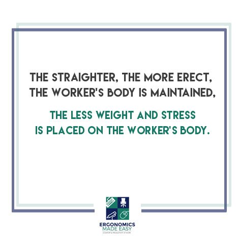 Always remember this when arranging workstations. via ergonomicsmadeeasy.com #ergonomic #healthyliving