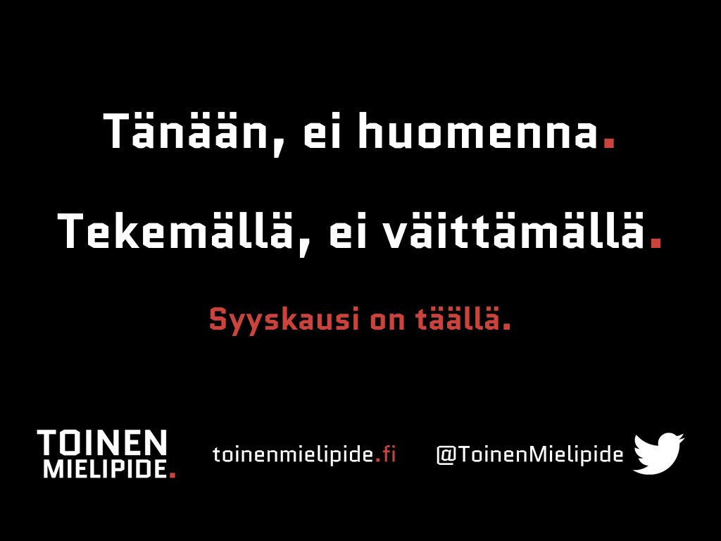 jarkkokurvinen's tweet image. Tänään, ei huomenna! Toisen Mielipiteen syyskausi on täällä! Uutta ajateltavaa perjantaisin toinenmielipide.fi #toinenmielipide #suomi