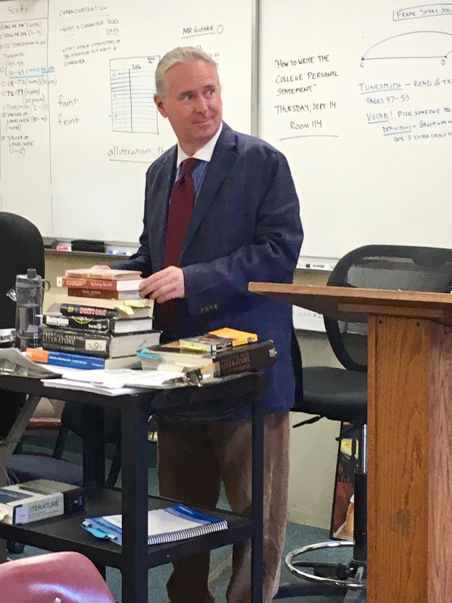 JennCabe's tweet photo. Back-to-School Night, Highland High School

@guthlife #mygoodman #englishteacher #HighlandHighSchool #teacherlife #teaching #teachinglife https://t.co/f4AYKaSAqr