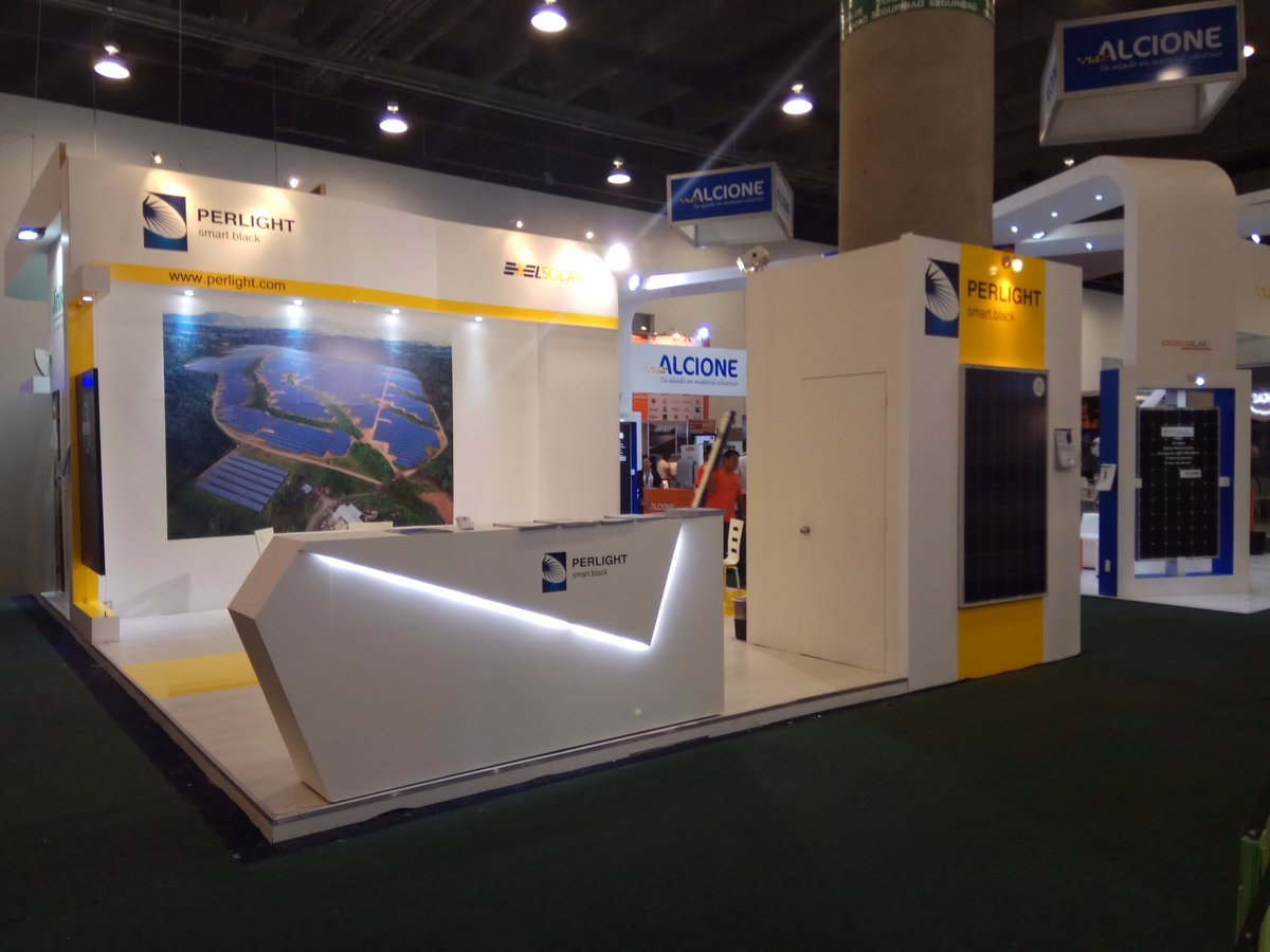 Perlight_Solar's tweet photo. @thegreenexpomx ends today. Let's expect 2018 #Perlight #Mexico show. https://t.co/wqYpnpp3tQ