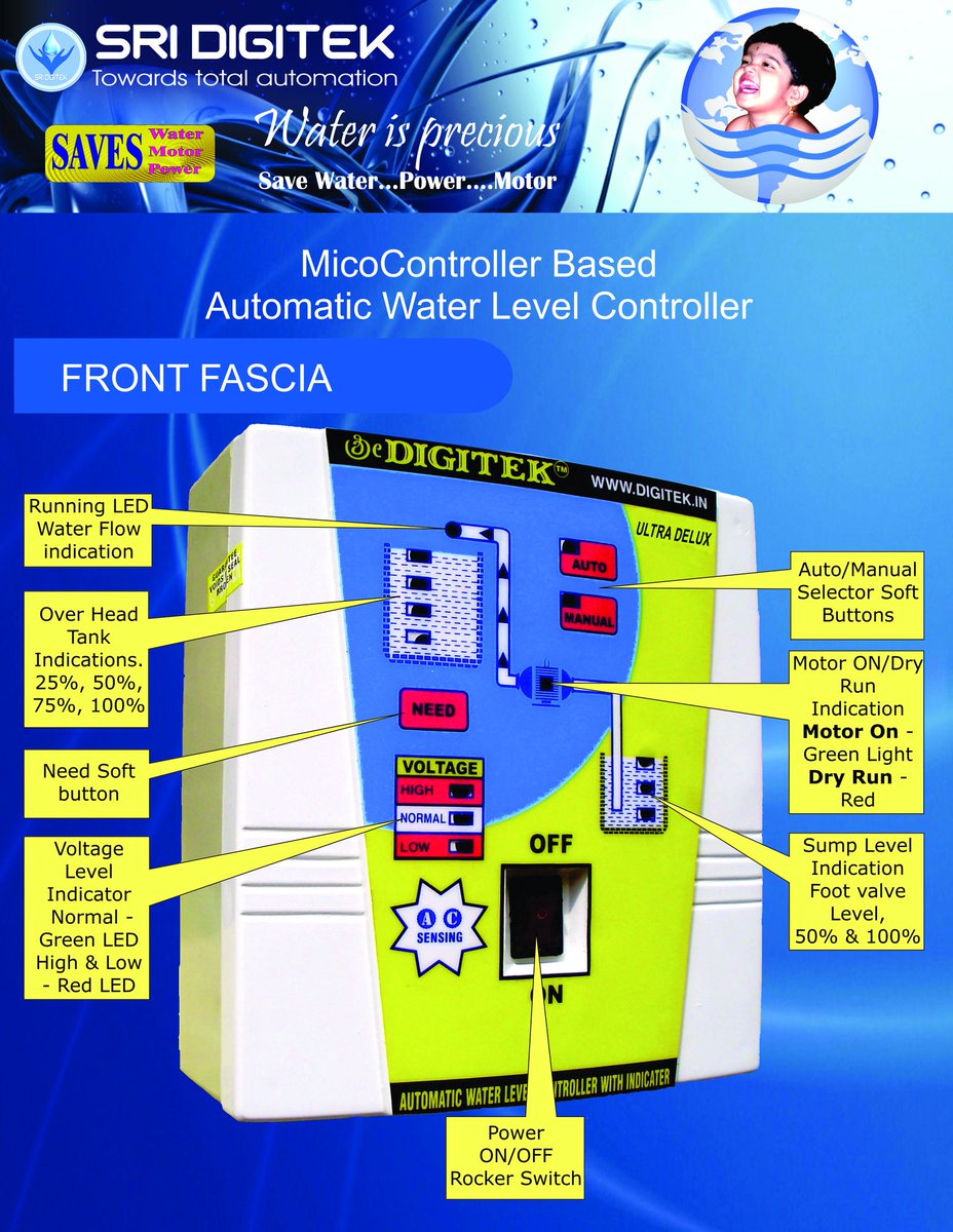 sridigitek's tweet image. #saveWater #automaticWaterLevelController.
waterlevelcontrollers.com
Wide range of Models.