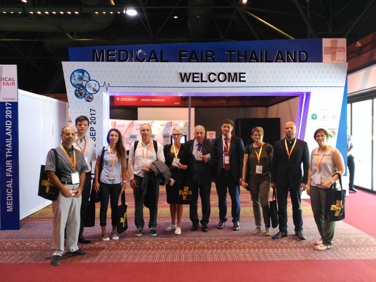 Clusters_EU's tweet image. Today the @Clusters_EU are visiting the #medicalfairthailand