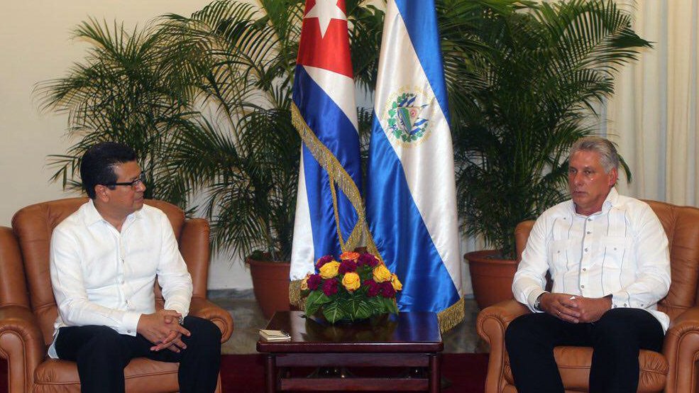 Miguel Diaz-Canel Bermudez and Hugo Martinez Bonilla, 2017