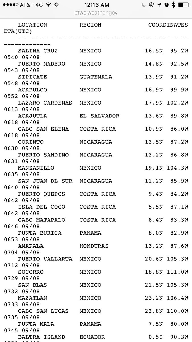 SkyAlertMx's tweet image. ALERTA - Hasta que no se descarte un #tsunami por parte de la Marina se recomienda a la población de Oaxaca y Chiapas No acercarse a costas