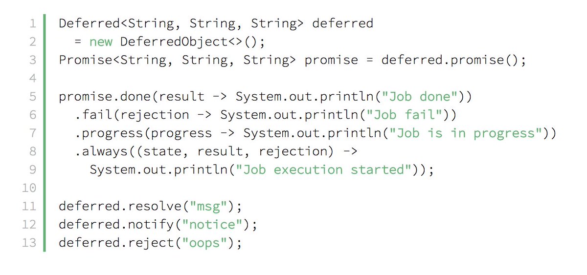 java's tweet photo. Tutorial on how to use JDeferred and its different utilities. #Java - @baeldung

https://t.co/SRqQLbcDWX https://t.co/OIl9KeCYvD
