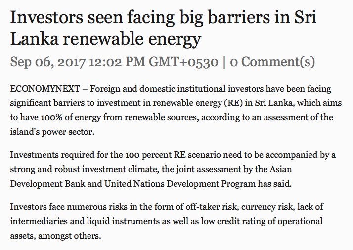 CCCEconIntel's tweet photo. Our Strategic Insight last yr on investing in green energy in #LK   https://t.co/kcoJxXg7Pl Issues still exist! https://t.co/s6qU0T9qjC https://t.co/9L93PlIjHq