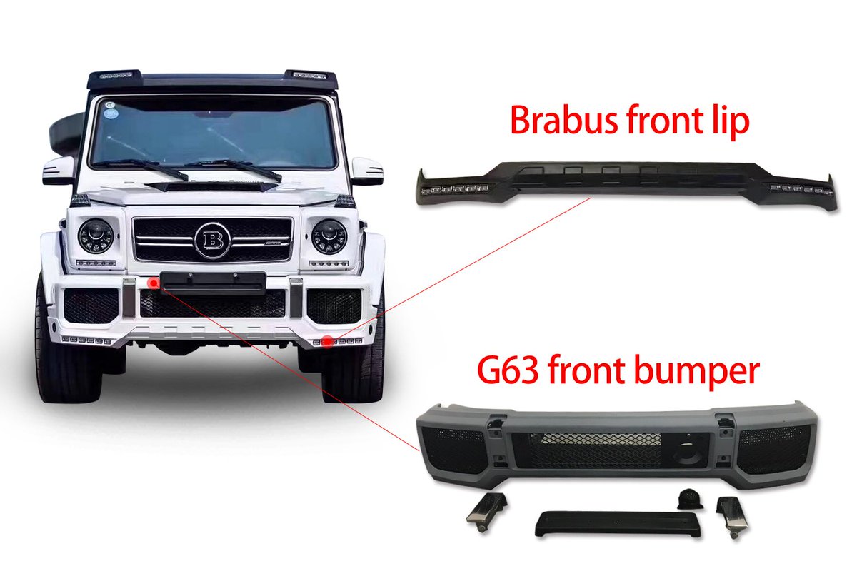 Km Porsche Bodykits Hot Sale For Benz G Class G500 Upgrade G63 Amg Style Bumper Brabus Front Lip Brabus Benz Amg G500 Barbuda Bumper Car Modification T Co Rixkkaefn6