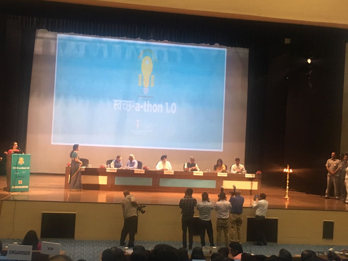 mygovindia's tweet photo. More visuals from the Grand Finale of #Swachhathon.   https://t.co/xfFMkHyypV https://t.co/BlzKX46Hjm