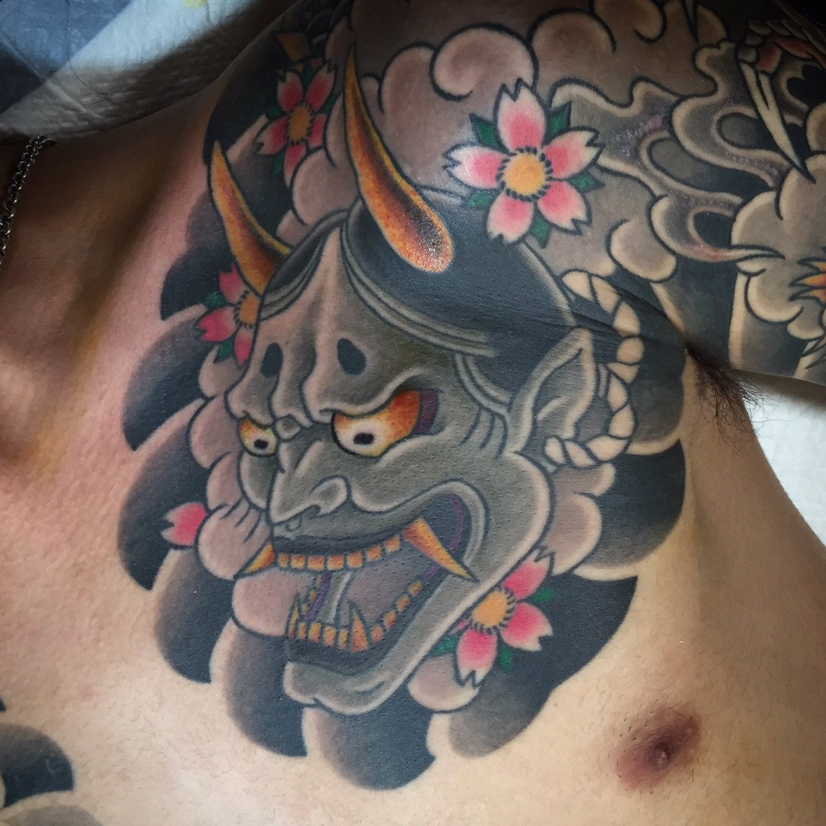 りムラ 刺青画 般若 和彫り 5fqr1 M 手書き一点物 五面 アート Www Aroundonline Com