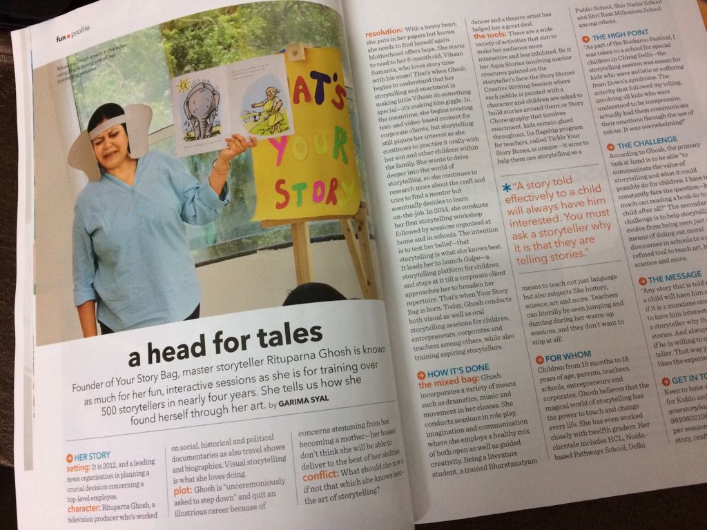 YourStoryBag's tweet photo. We are in the September issue of #ChildMagazine Grab your copy to read our story. #YSBinMedia #StorytellinginIndia #YourStoryBag https://t.co/7GOQxHBXMD