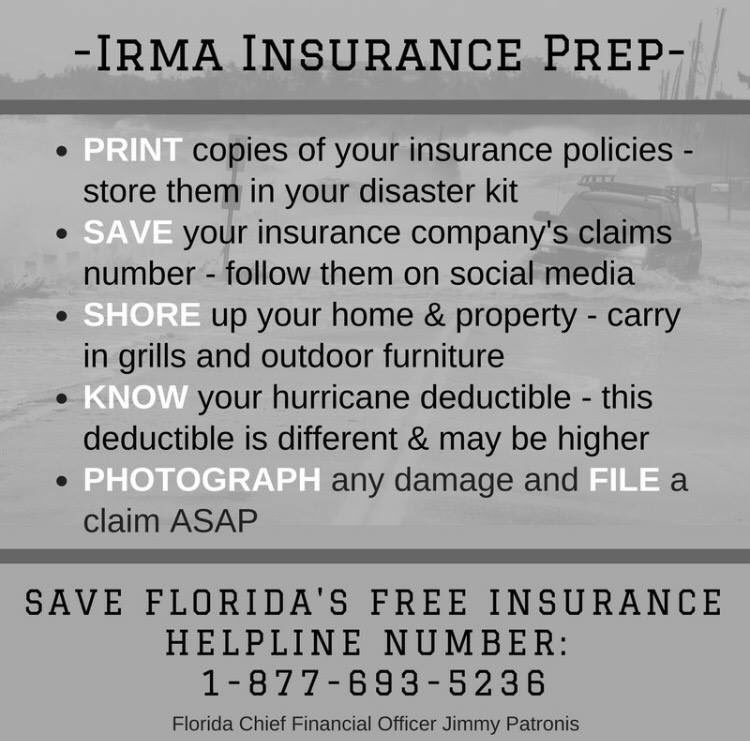 BernyJacques's tweet photo. Great preparation tips from our State CFO @JimmyPatronis. #Irma #falpol #sayfie https://t.co/iLXSLaOFBZ