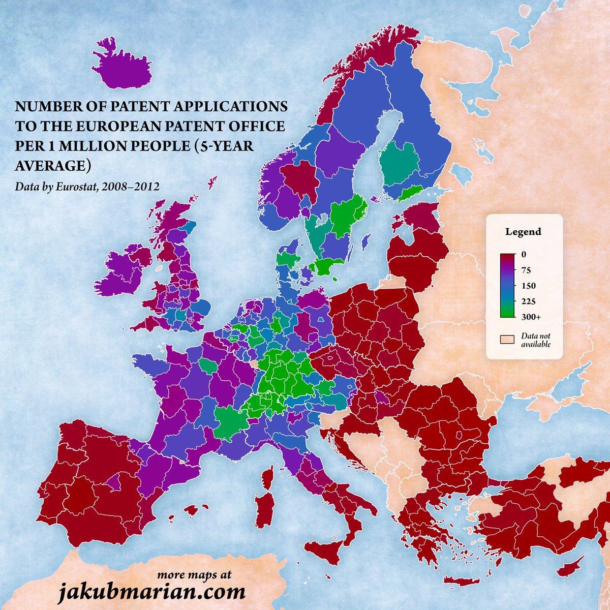 depictureio's tweet photo. The number of #patent applications is a good #indicator of how innovative businesses in different regions are https://t.co/7kYCuoz7jB #EU https://t.co/w01A0EX1TB