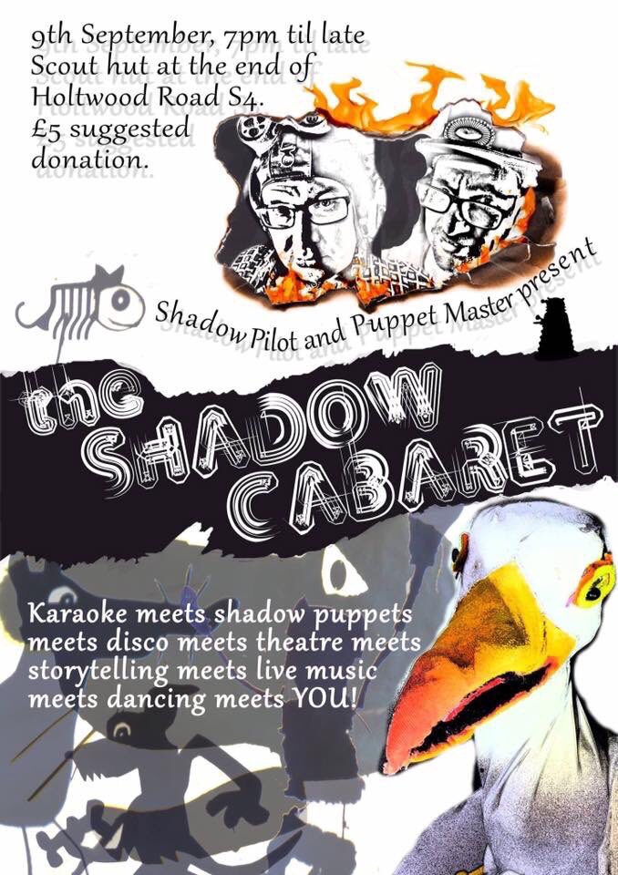 zerobudgetfest's tweet photo. The Shadow Cabaret turns cardboard into entertainment with the magic of the imagination. Workshops from 3, show from 7. #sheffieldissuper https://t.co/pJxfQ8wzGI