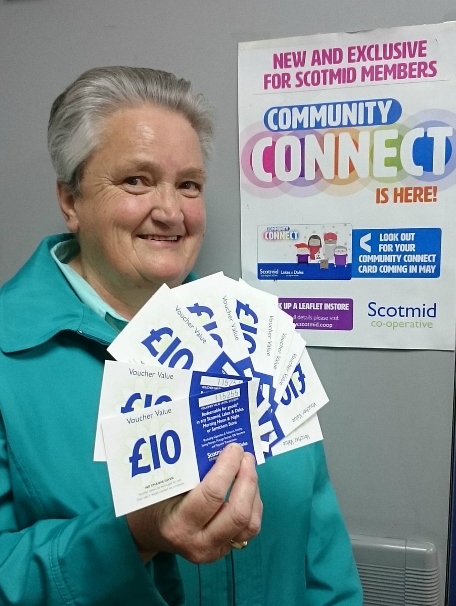 CONNECT | Congratulations to our latest #CommunityConnect Monthly Prize Draw winner Catherine Cooper from Brechin (£100) ✅
Well done Cath 👍