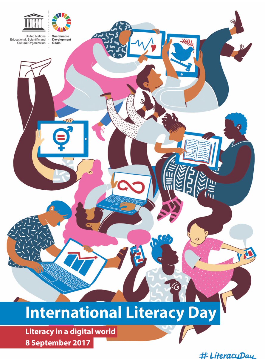 CommunityLitOn's tweet photo. Happy International Literacy Day! #ILD2017 #getcaughtreading #literacyinadigitalworld https://t.co/8pUjycYpWH