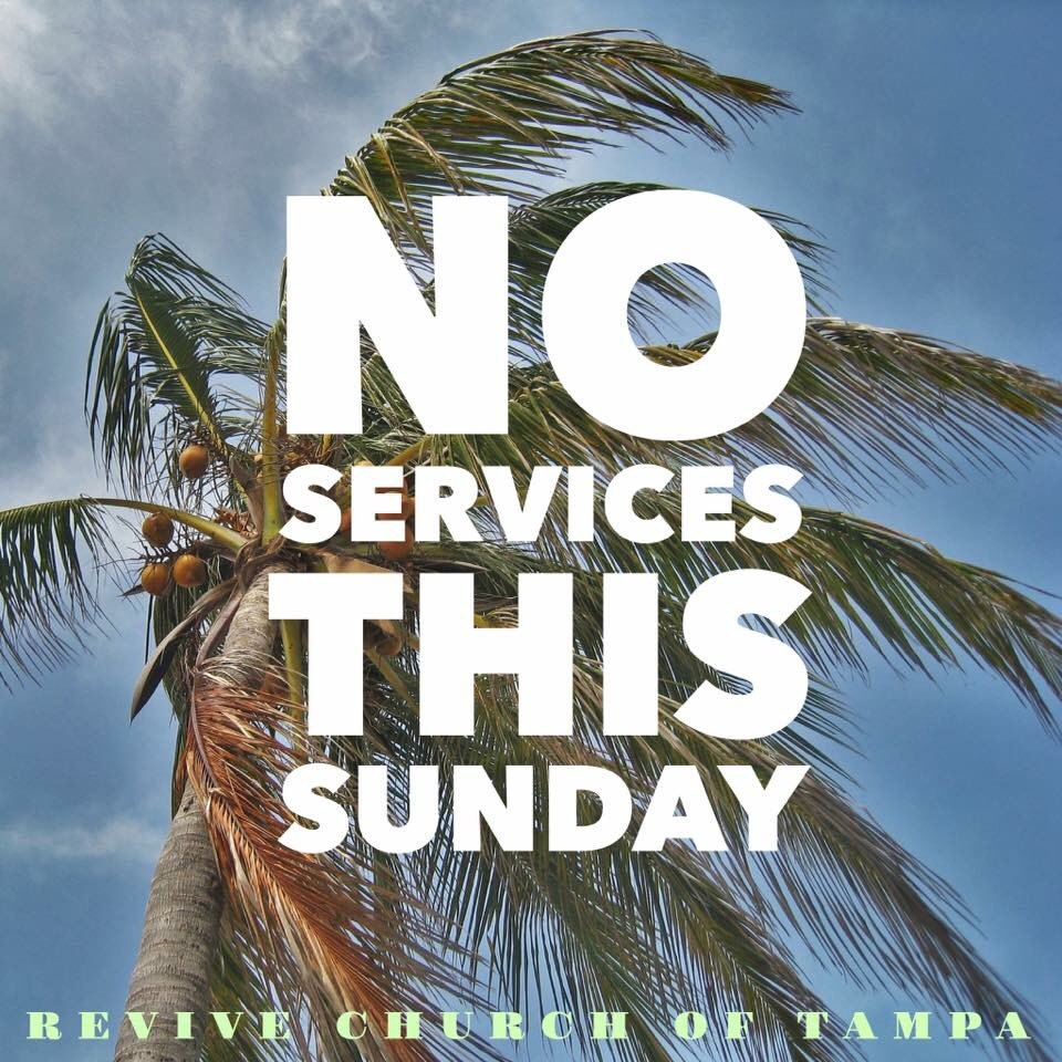 Church, we are cancelling service for this Sunday. Stay safe! See you next week.