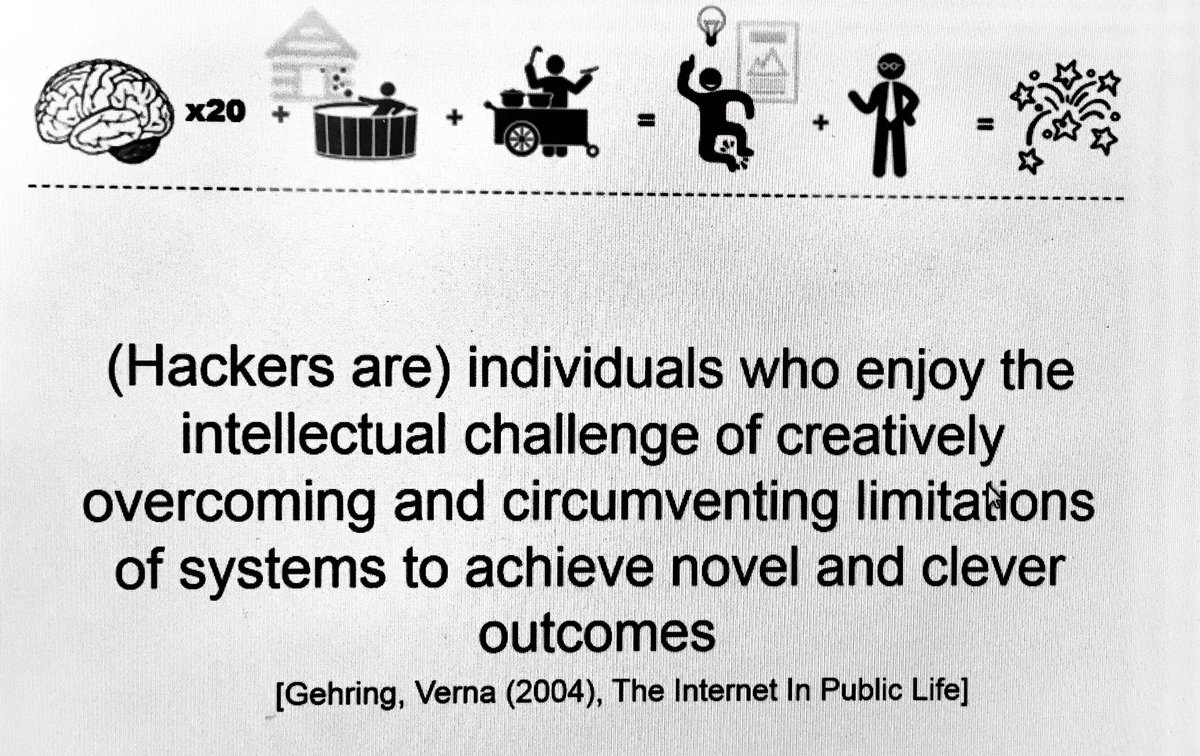 LauriReuter's tweet photo. Defining a hacker. Also a visual illustration of whats going on at #HackVTT17 #VTTYP https://t.co/yxBHos34sw