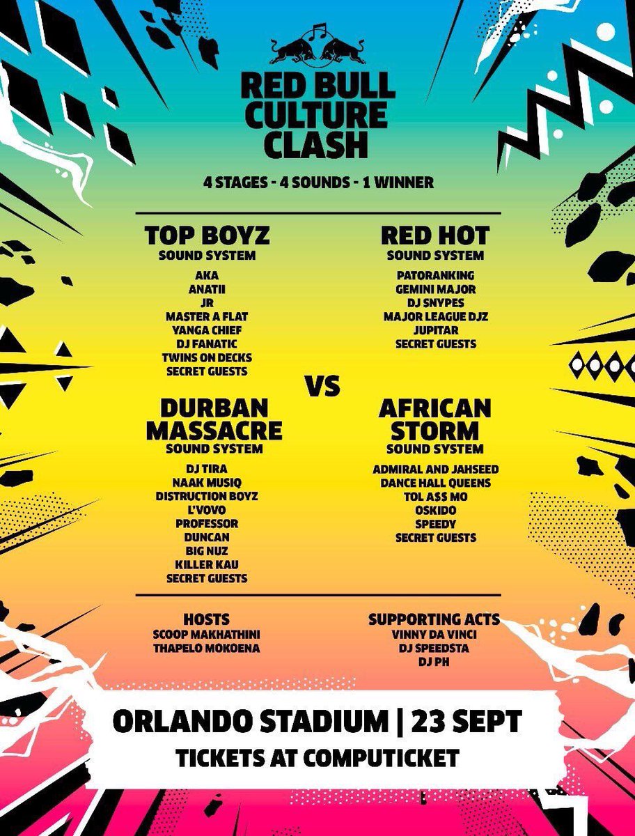 LiberosisCL's tweet photo. We're Giving Away Tickets To #RedbullCultureClash Every Friday Night Til The 22nd Of September. 🎭 https://t.co/mtKjQLKwFw