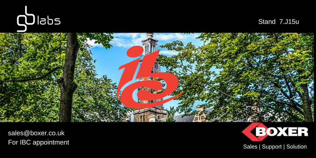 boxer_systems's tweet photo. Our Strategic Partners @GB_Labs are @IBCShow Stand 7.J15u
ctc: sales@boxer.co.uk
https://t.co/GW4KAHcS5L
#BoxerSystems #IBC2017 https://t.co/rd6os6LgMM