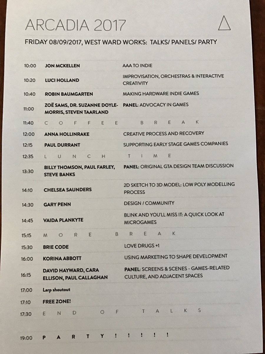 dreamlogician's tweet photo. The speaker lineup for ARCADIA is stacked! Incredible work by organizers @biomecollective and @WeThrowSwitches. #THISfest17 #ThisIsArcadia https://t.co/Hsy0vireM7