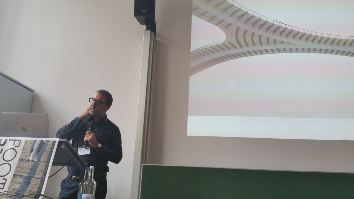 bdebridgeweb's tweet photo. A trio of architects telling stories about footbridges in this morning's keynotes @Foot_Bridge https://t.co/oq2p7NhCjC