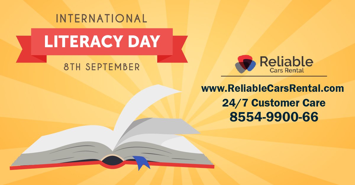 ContactReliable's tweet image. This #InternationalLiteracyDay let's take an oath to make education accessible to all. #SpreadLiteracy #LiteracyDay  #Reliablecarsrental