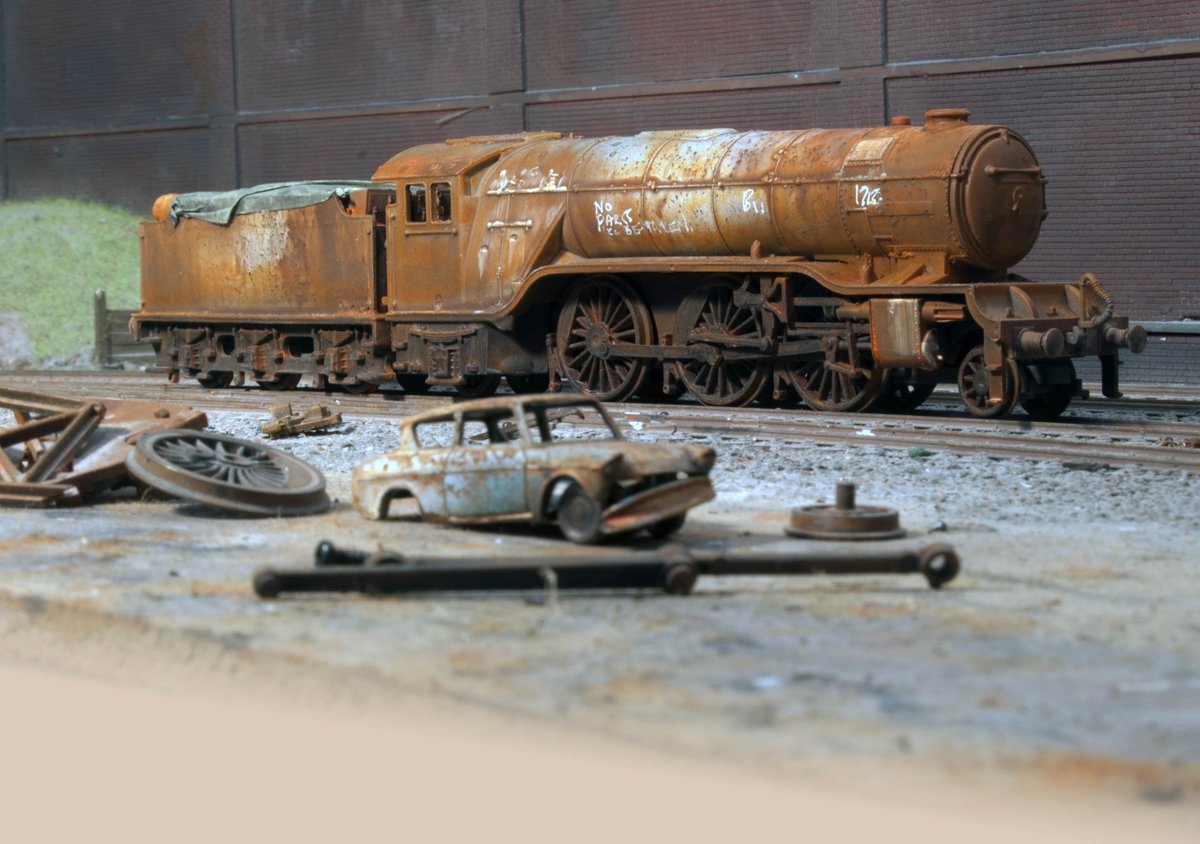 Halden Yard OO gauge #scrapyardloco V1 #loco for sale, heavily rusted and weathered halden-yard.co.uk     #rustyrailyard